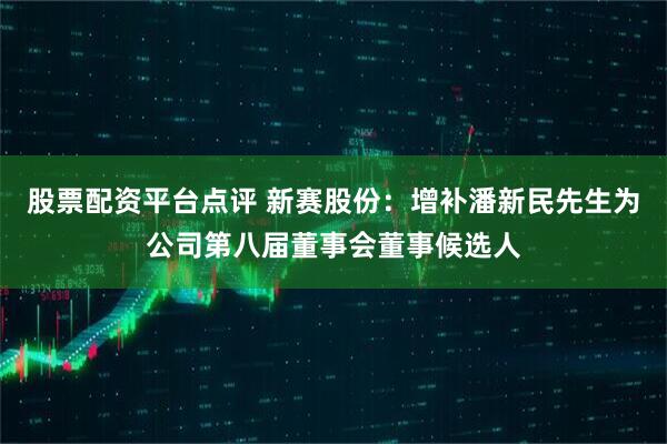 股票配资平台点评 新赛股份：增补潘新民先生为公司第八届董事会董事候选人